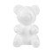 2 White 7" tall 3D Bear Craft Foam DIY Arts Party Decoration Event Supplies